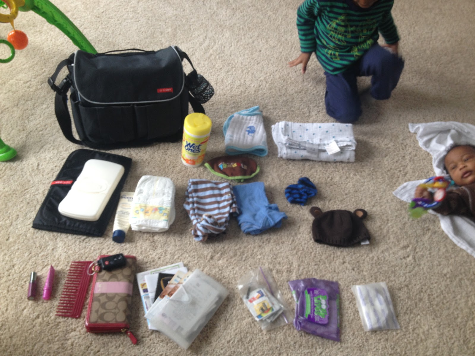 Rosey Glasses Organized Diaper Bag