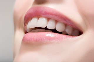 Shining white teeth