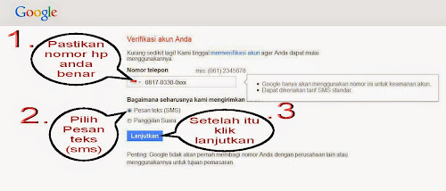Verifikasi akun di email gmail Blog Mas Dory