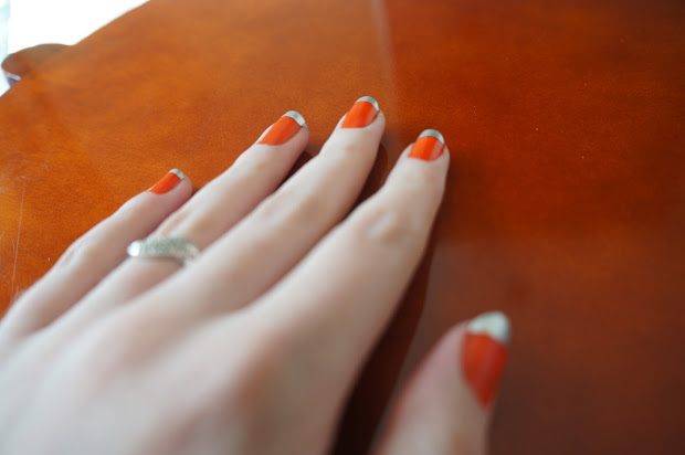 lolly's nail paints orange chrome