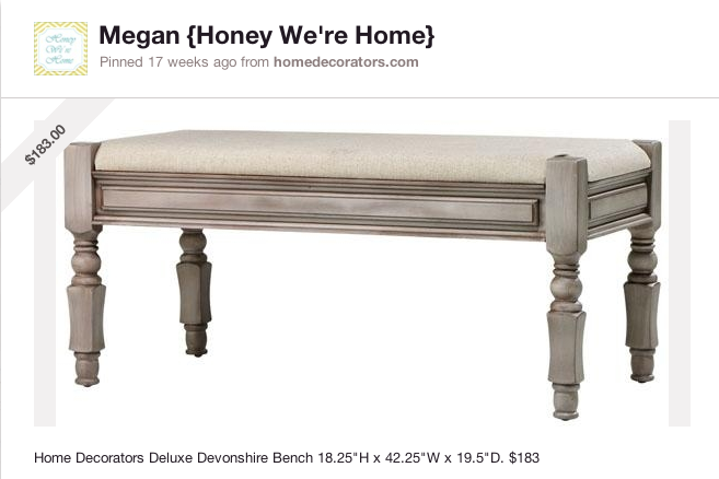 Honey We're Home: End of the Bed Bench