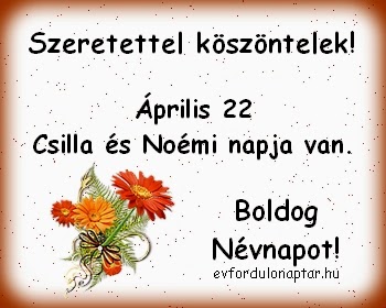 Csilla névnap Április 22 - Csilla, Noémi névnap