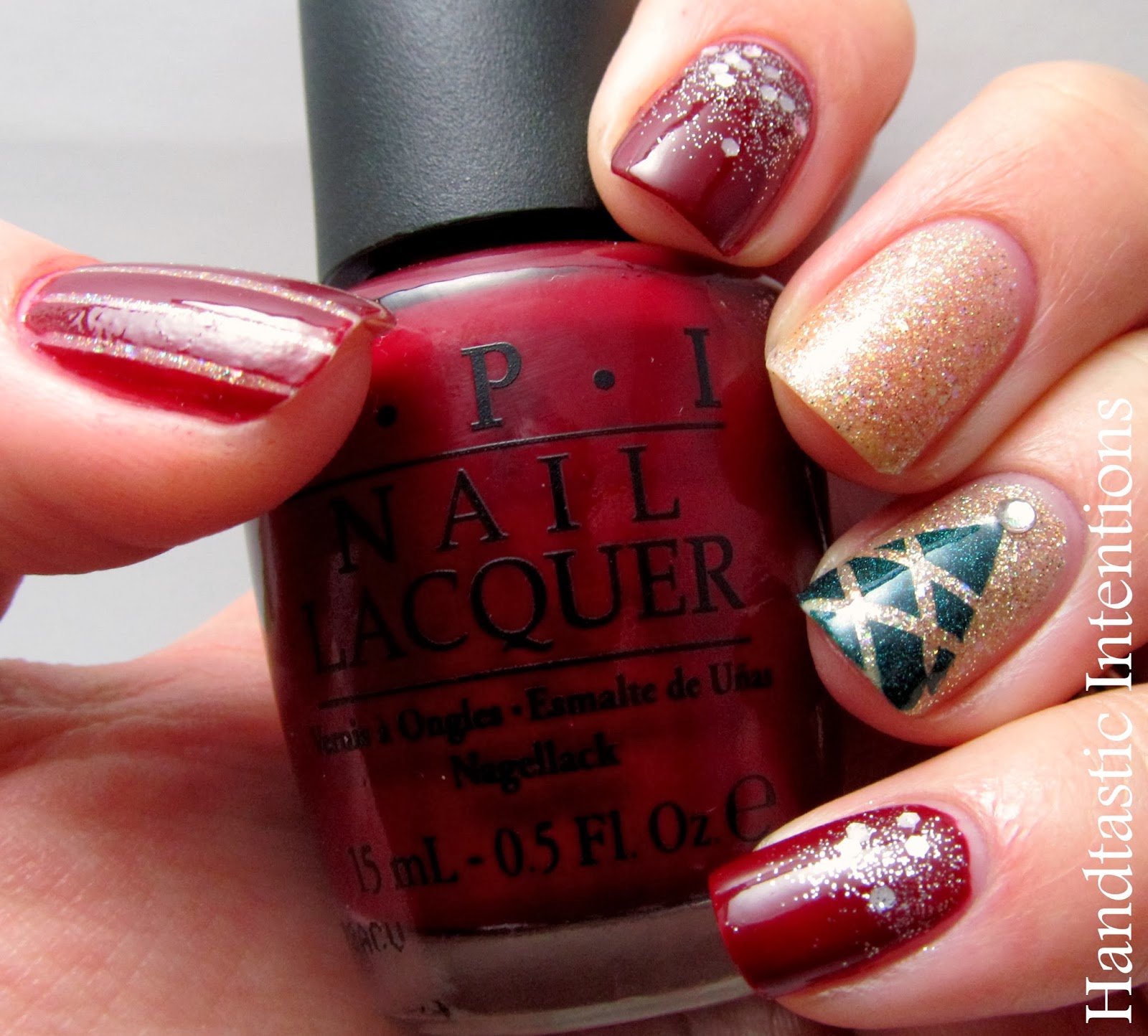 Handtastic Intentions: Nail Art: Christmas Glitter