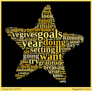 Wordcloud of goals for 2016