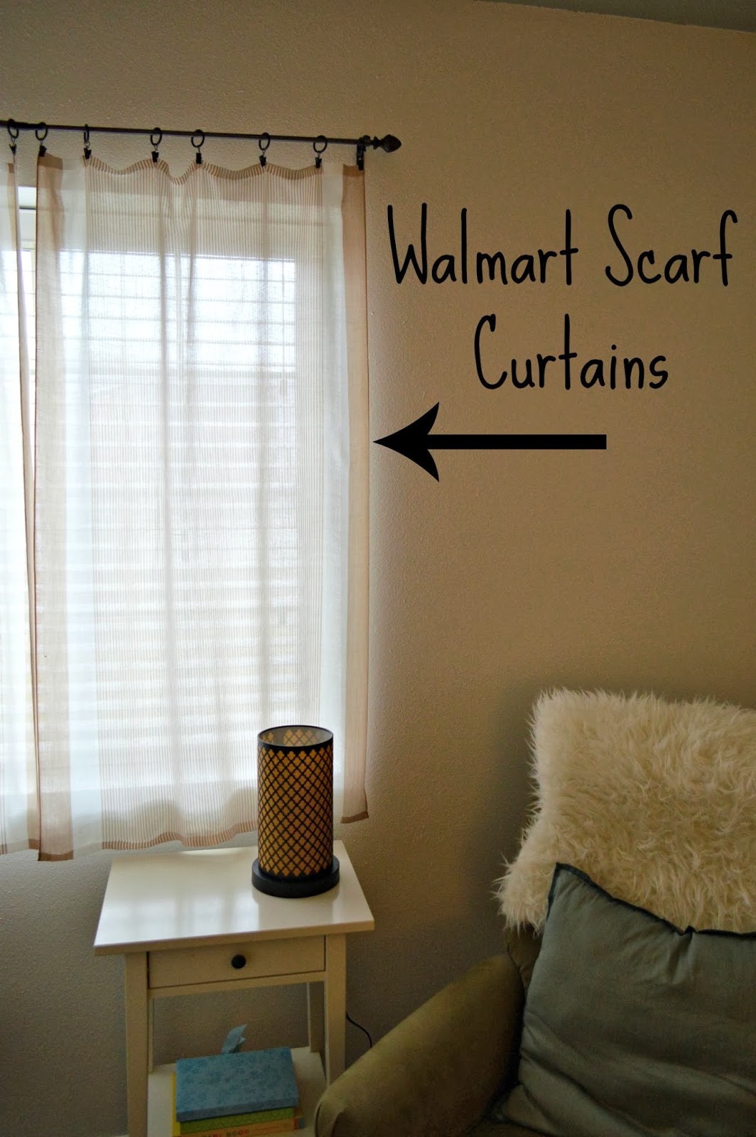 Orchard Girls No Sew Walmart Scarf Curtains