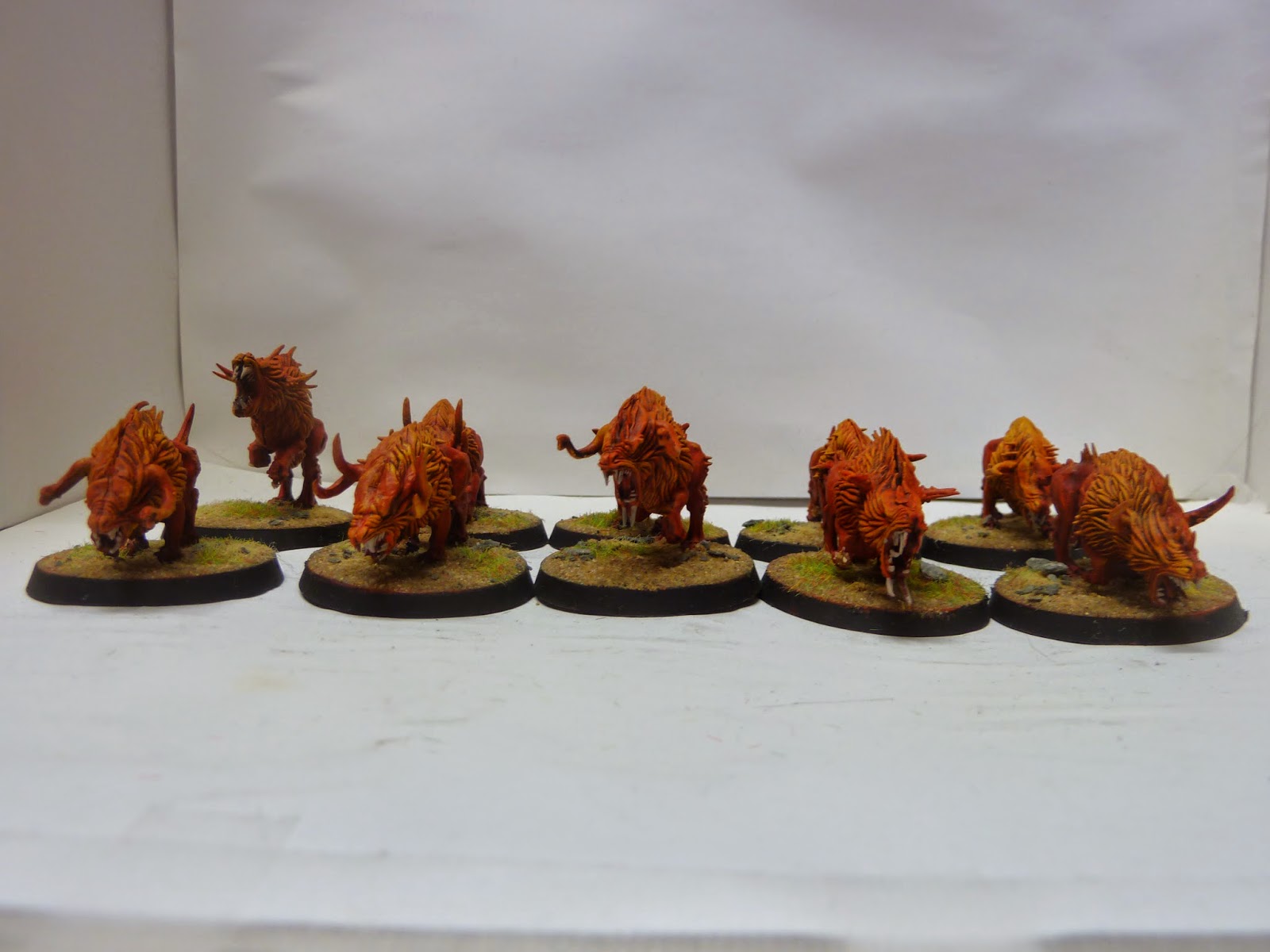 The Painted Dice Painting Exhibitions Flesh Hounds of Khorne