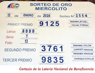 resultados-sorteo-miercoles-13-de-enero-2016-loteria-nacional-tablero