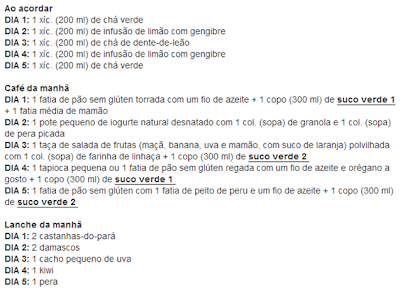 DIETA DETOX CARDÁPIO SIMPLES DIETA DETOX CARDÁPIO SIMPLES