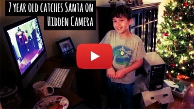 Watch how 7 old boy named Evan caught Santa Claus in action on Christmas eve with the help of hidden camera and his adorable reaction to the evidence that Santa is real via geniushowto.blogspot.com how to catch Santa on Christmas videos