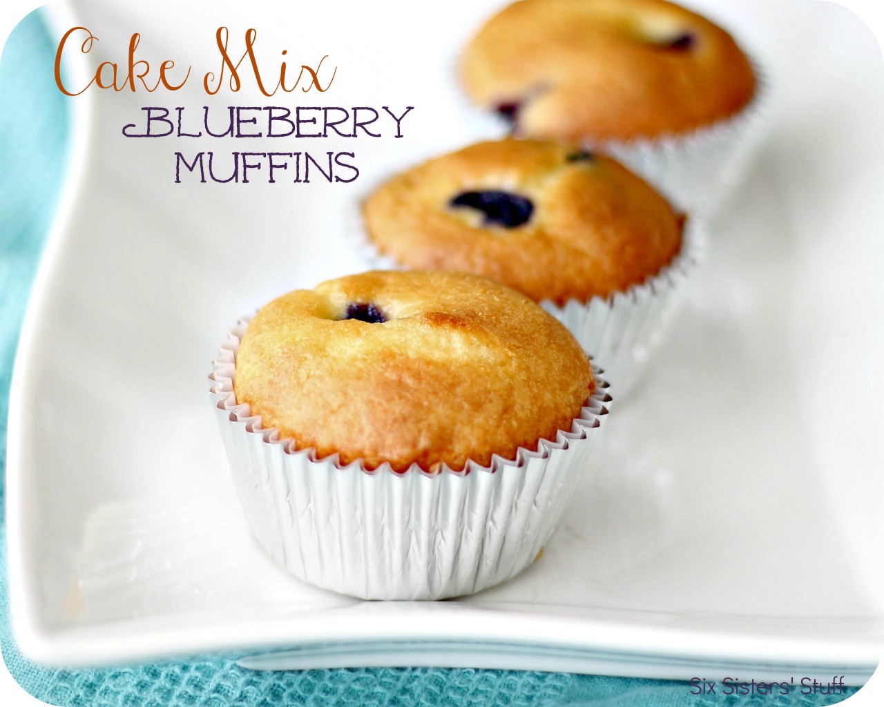 Cake Mix Blueberry Muffins Recipe Six Sisters' Stuff