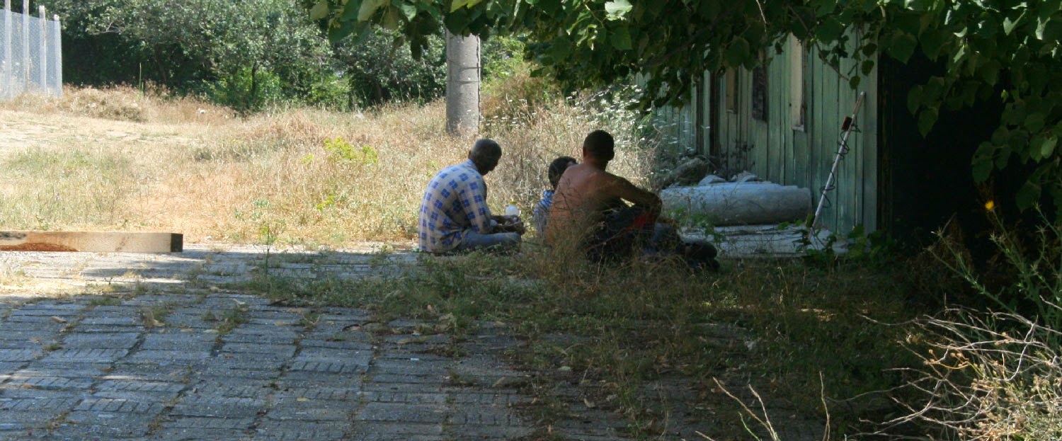 Sat in the shade for lunch Sat in the shade for lunch