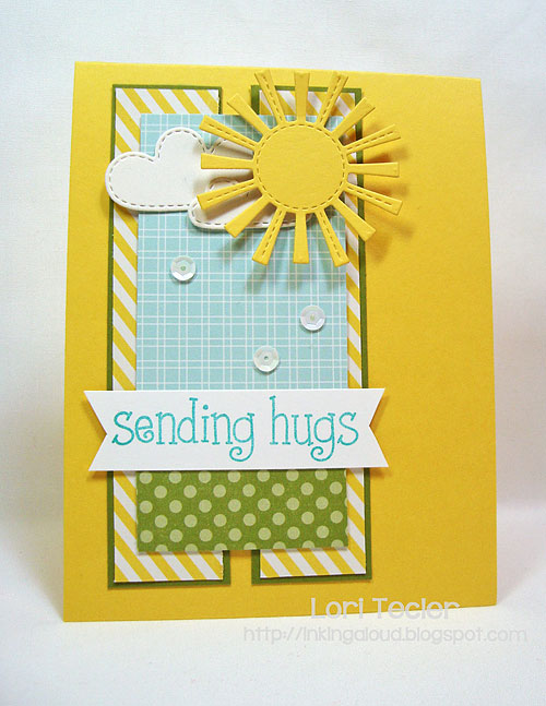 Sending Hugs-designed by Lori Tecler/Inking Aloud-stamps and dies from Lawn Fawn Sending Hugs-designed by Lori Tecler/Inking Aloud-stamps and dies from Lawn Fawn