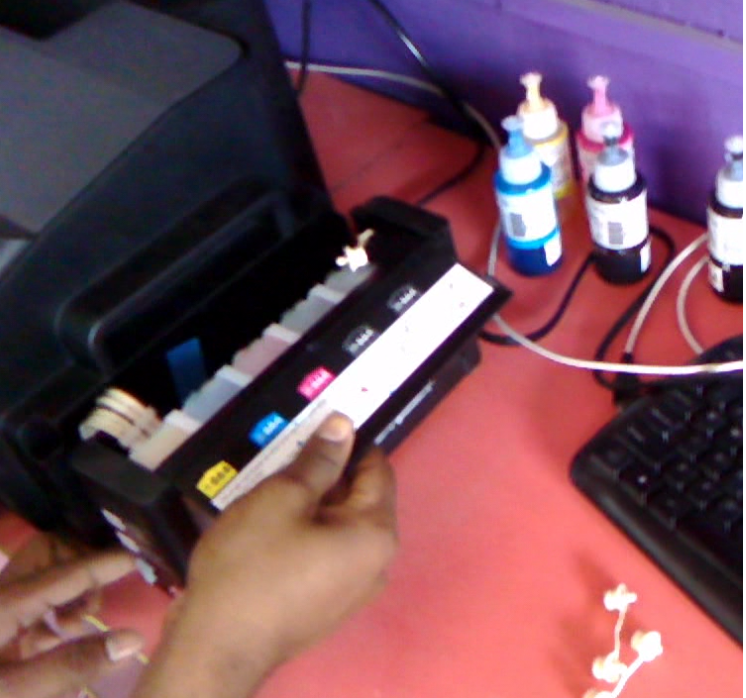 Learn New Things How to Fill Ink & Install Epson A3 Color Printer (L1300)