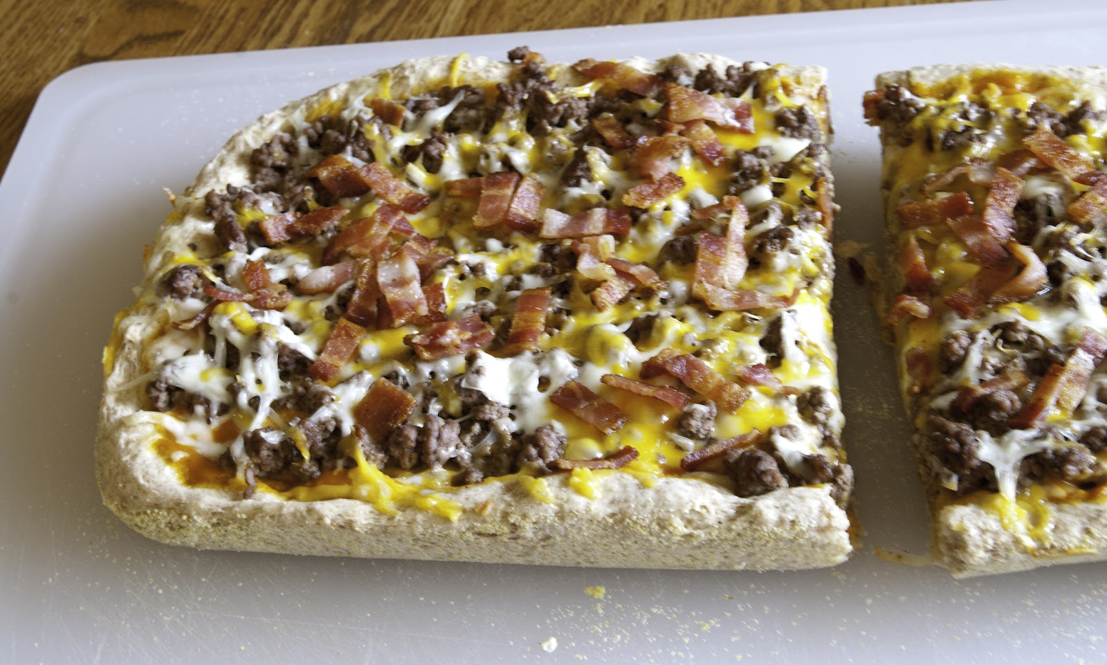 A Blog About Food Deep Dish Bacon Cheeseburger Deluxe