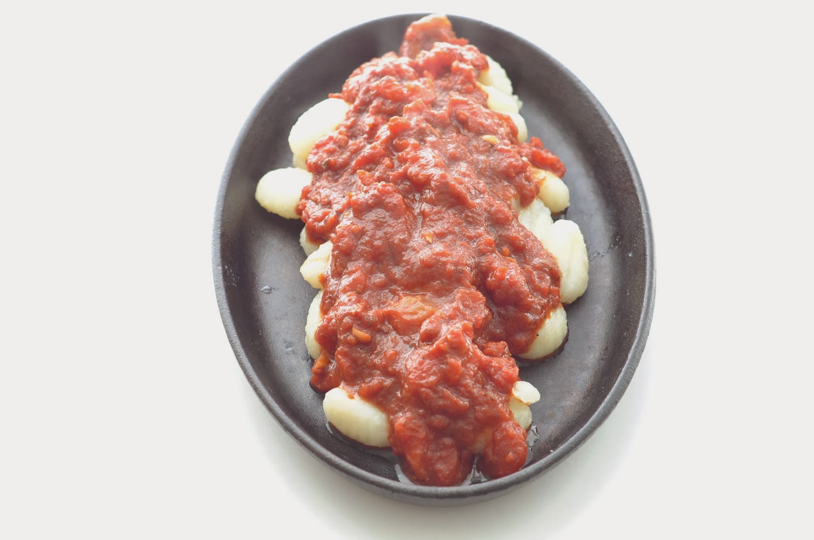 Simple Food Pancetta Mozzarella and Tomato Bake with Gnocchi