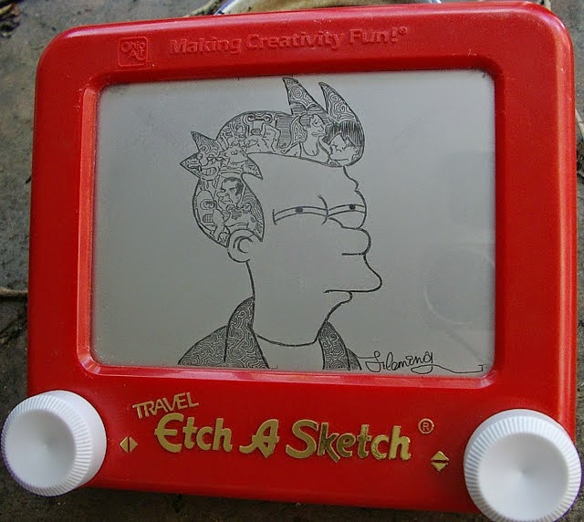 Animal Simple Etch A Sketch Drawings 