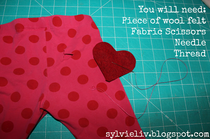 Sylvie Liv Patch A Hole In Leggings A Photo Tutorial