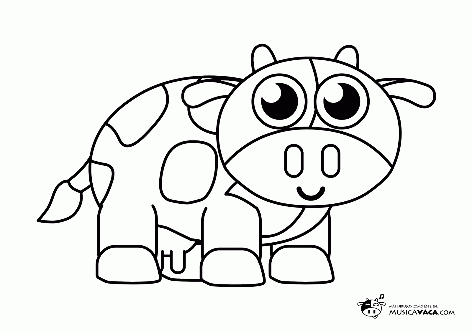 música vaca canciones infantiles animales para colorear