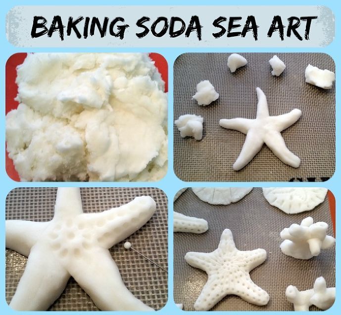 Helping Kids Grow Up Baking Soda Dough Sea Art