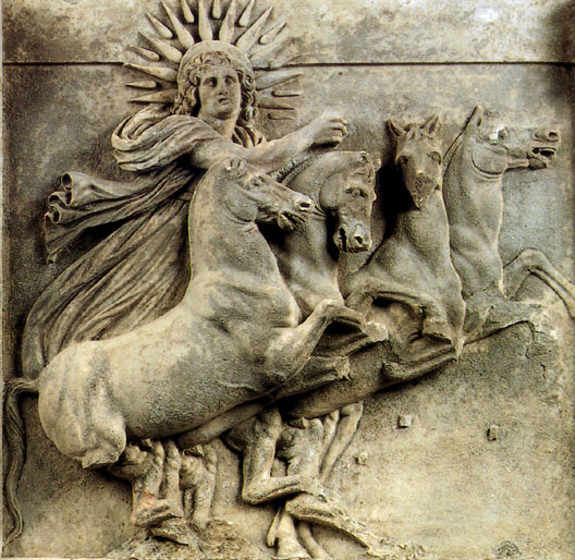 HELIOS * Relieve Troyano (Siglo XIII a.C.) en el Templo de ATENEA