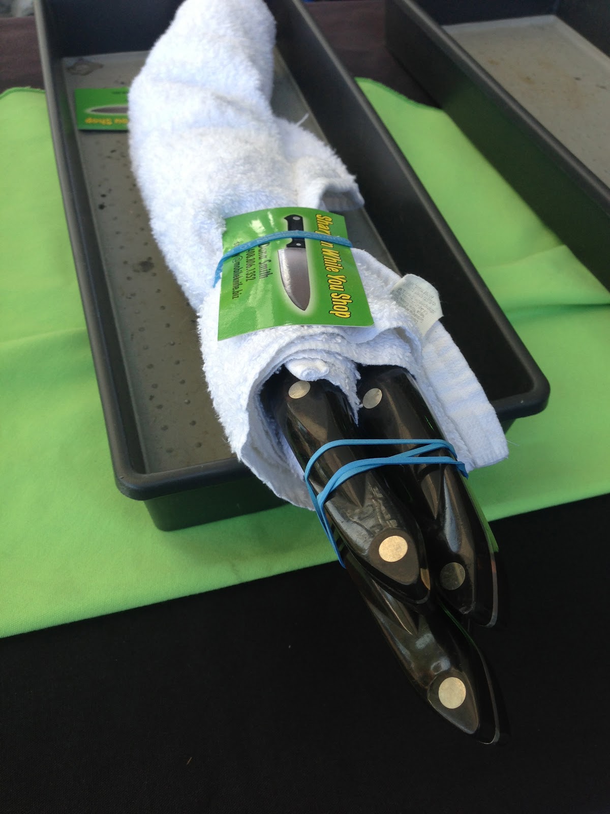 Mobile Knife Sharpening / Knife Sales Yes, I Sharpen Serrated Knives