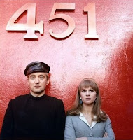 Oskar Werner y Julie Christie en Fahrenheit 451