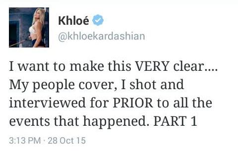 Khloe slams insinuations that she's granting interviews about Lamar's health scare Khloe slams insinuations that she's granting interviews about Lamar's health scare