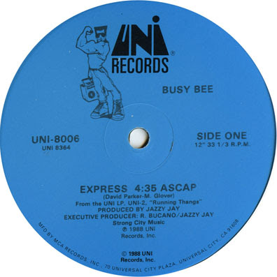 Busy Bee ‎– Express (1988, VLS, 12'')