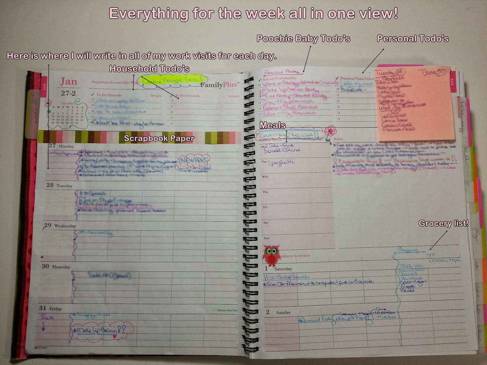 family day planner