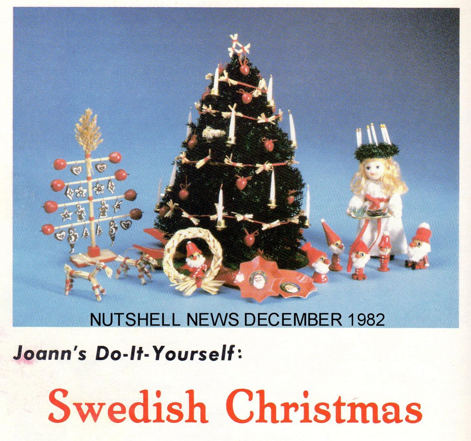 DYI DOLLHOUSE MINIATURES: A SWEDISH CHRISTMAS