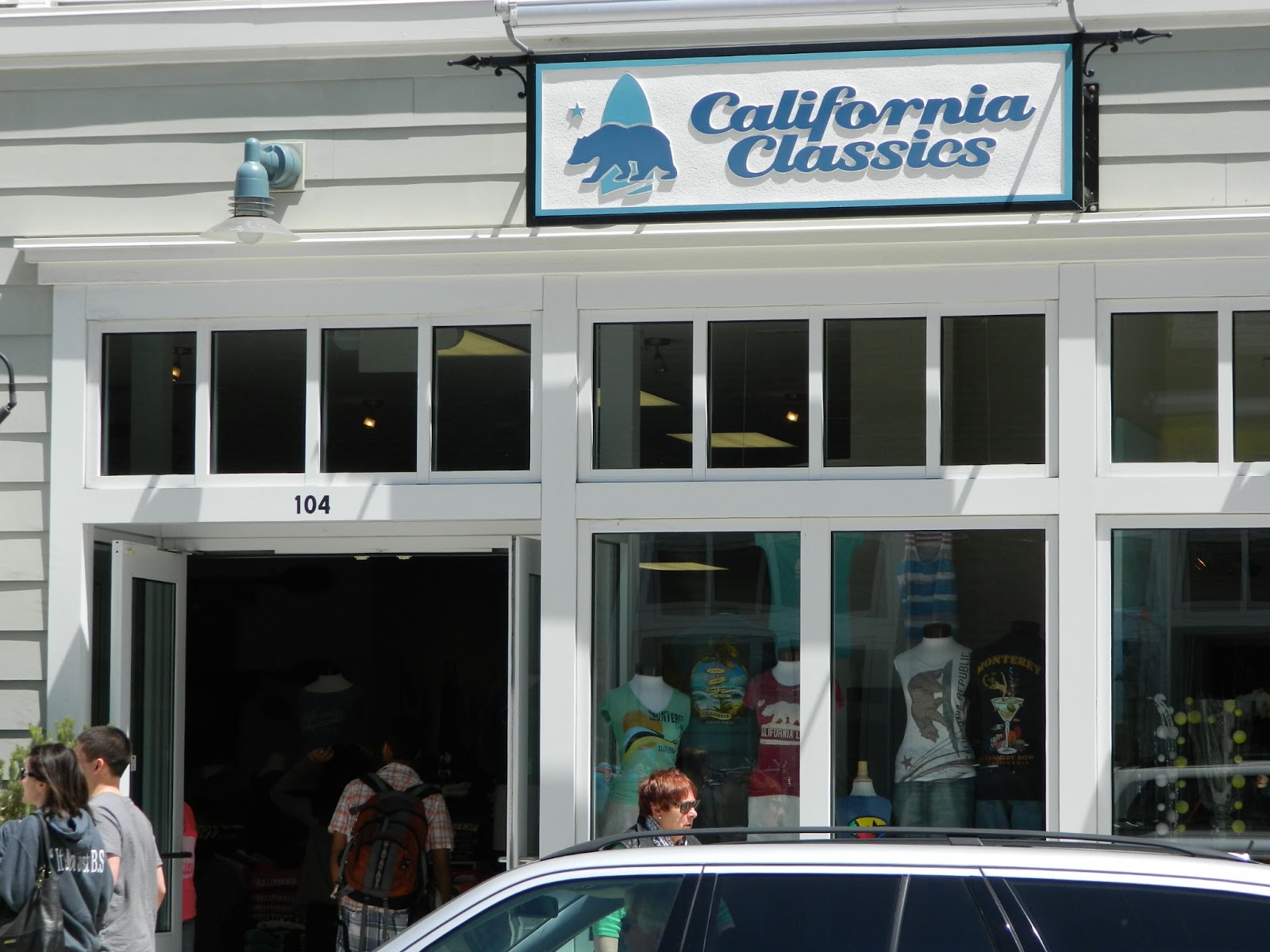 California Classics Store Logo Sign, Cannery Row, Monterey Bear Flag