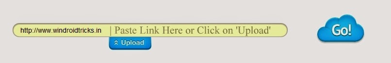 Paste the Link or Click on Upload then Click GO How to download torrent using IDM or any other Download Manager