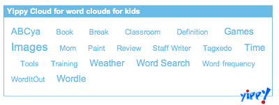 Tag cloud for "Word Clouds for Kids".