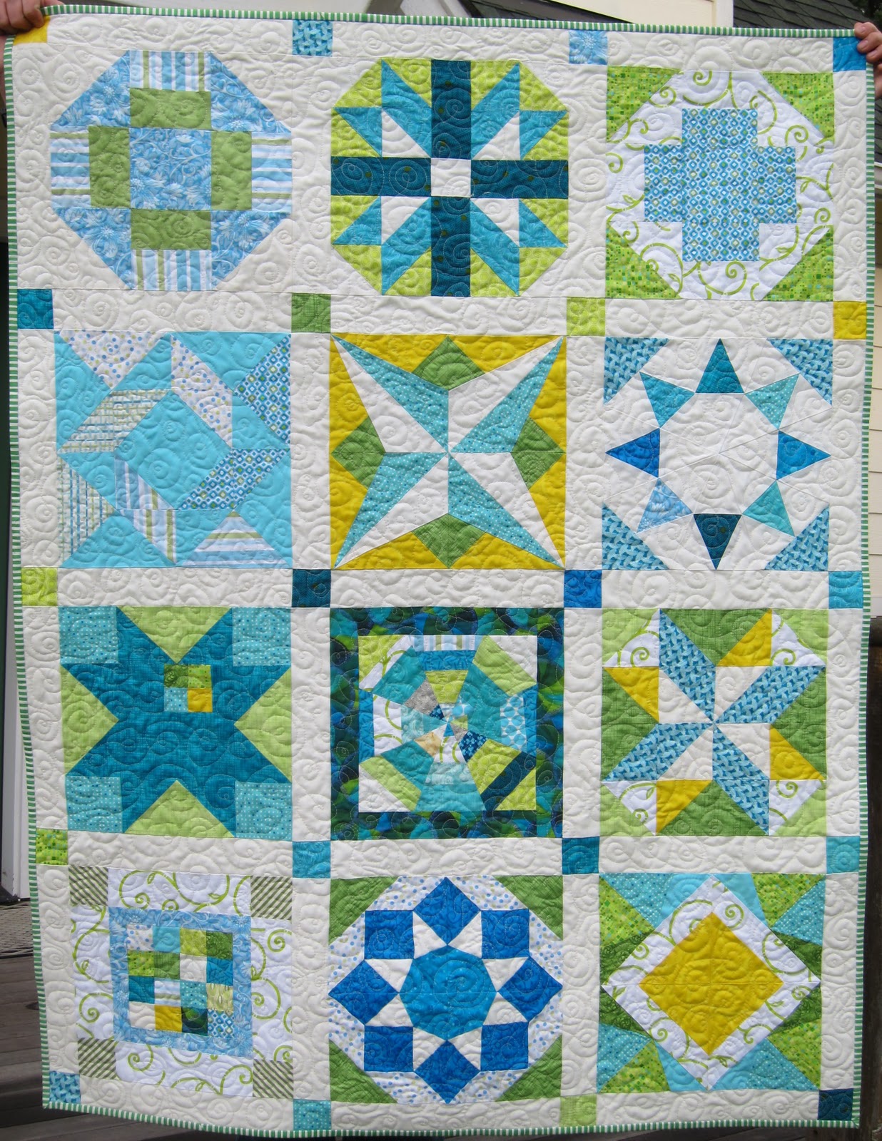 Mexican Yarns Sampler Quilt Finished