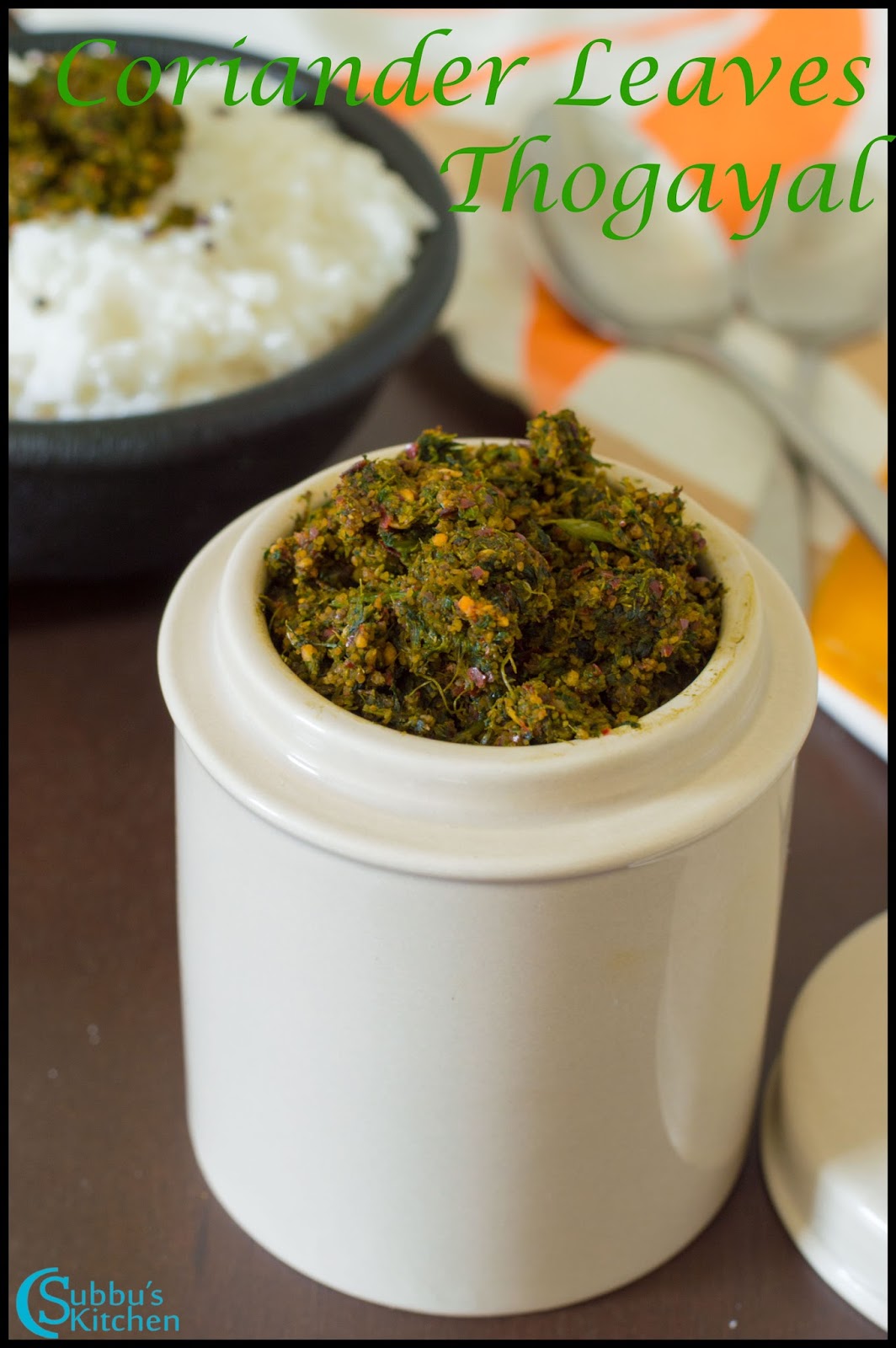 Coriander(Kothamalli) Thuvayal Subbus Kitchen