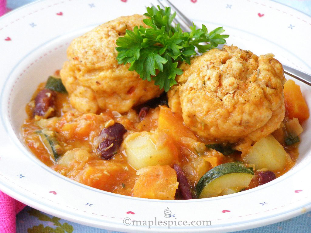 maple•spice Smokey Red Bean Dumpling Stew