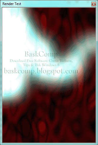Tampilan Render Test software GPU-Z