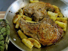 Brined Pork Chops Roasted with Apples