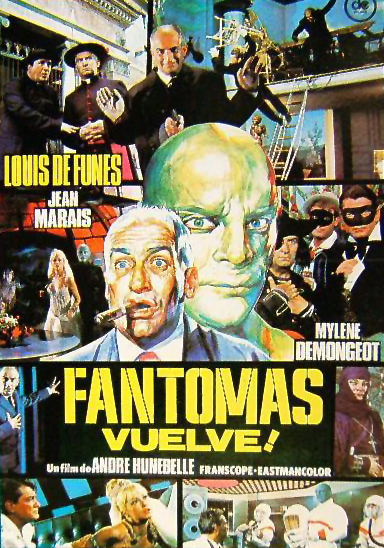Fantomas, Fantomas vuelve, Fantomas contra Scotland Yard, Louis de Funès, Jean Marais, André Hunebelle Fantomas, Fantomas vuelve, Fantomas contra Scotland Yard, Louis de Funès, Jean Marais, André Hunebelle