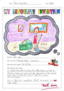 SCIENCE IN THE SCHOOL: MY FAVOURITE INVENTION