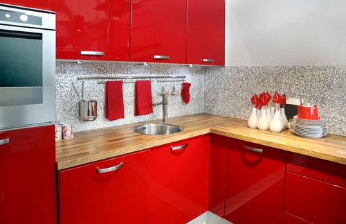 Diseño de interiores & arquitectura: diseños de cocinas rojas.