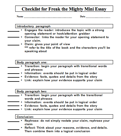 freak the mighty essays freak the mighty essays
