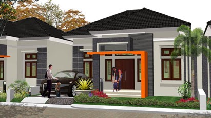 Gambar Rumah Modern 01 contoh rumah modern minimalis - gambar 01