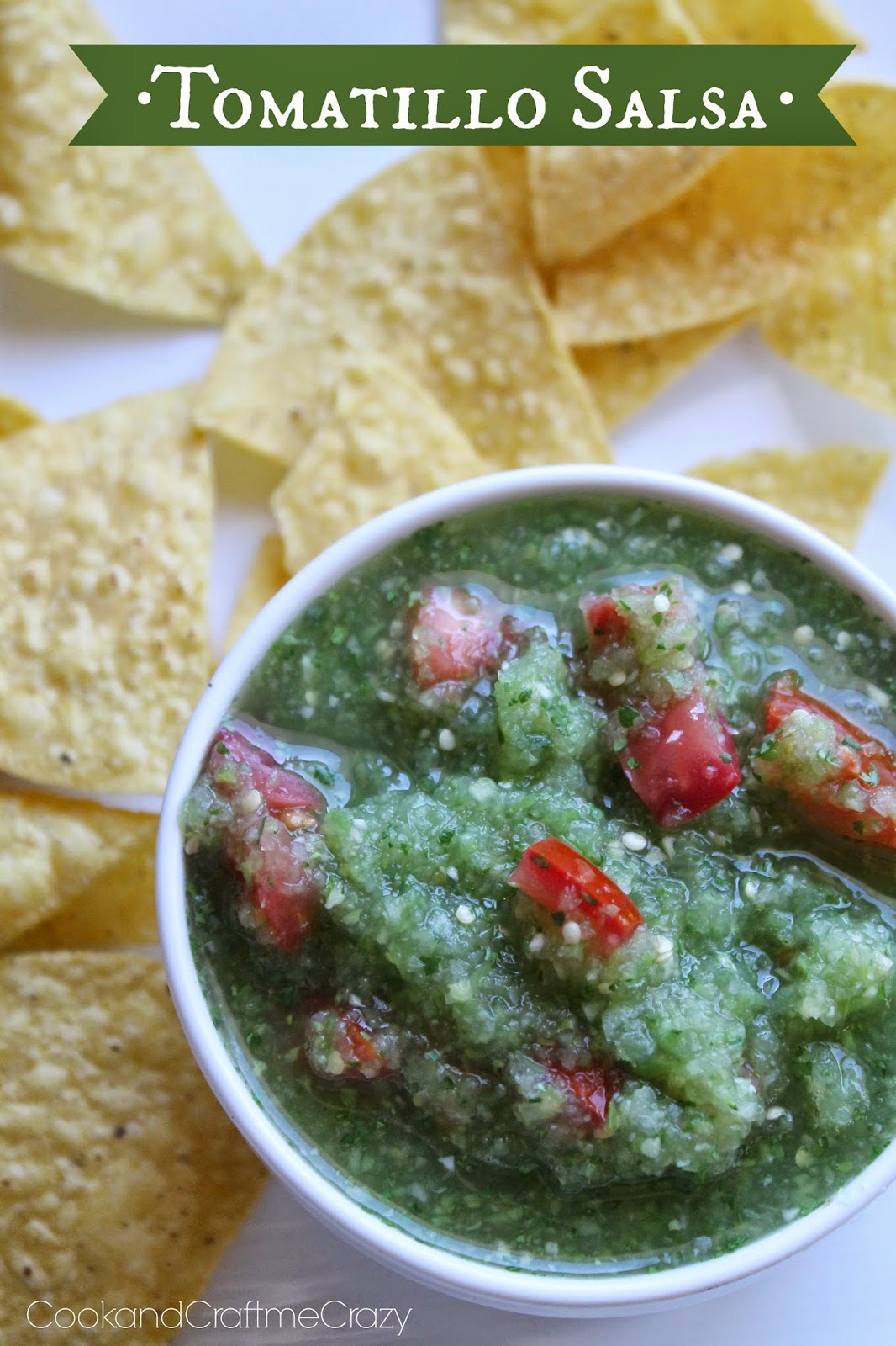 Cook and Craft Me Crazy Tomatillo Salsa