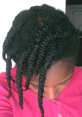 two strain twists on natural hair