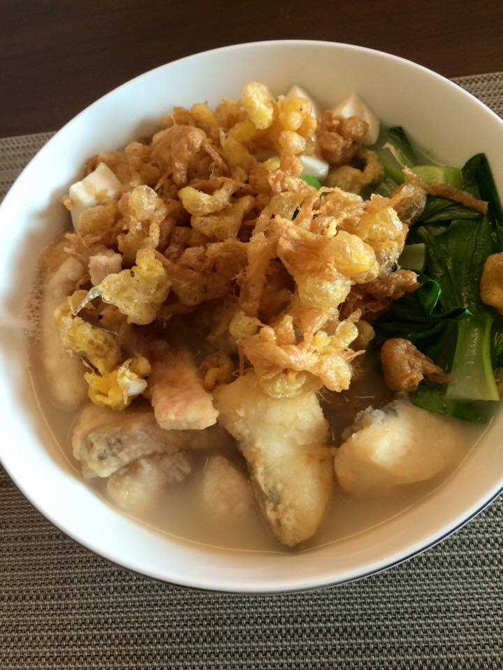 XO Fried fish Soup topped with Egg Floss by Terese Teo