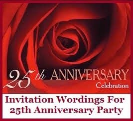 Sample Invitation Wordings: Anniversary