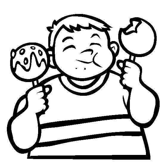 Cute Candy Pages Coloring Pages