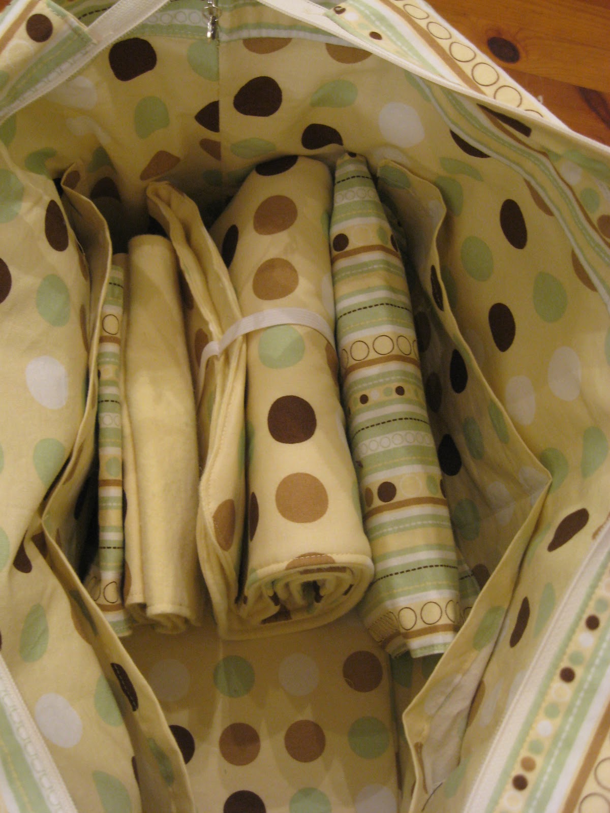 Sew Sew Simple Diaper Bag using a pattern