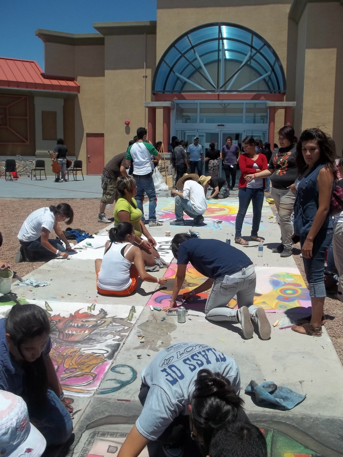Living on the Border Life In El Paso, Tx Chalk to the Hand Sidewalk Chalk Festival at